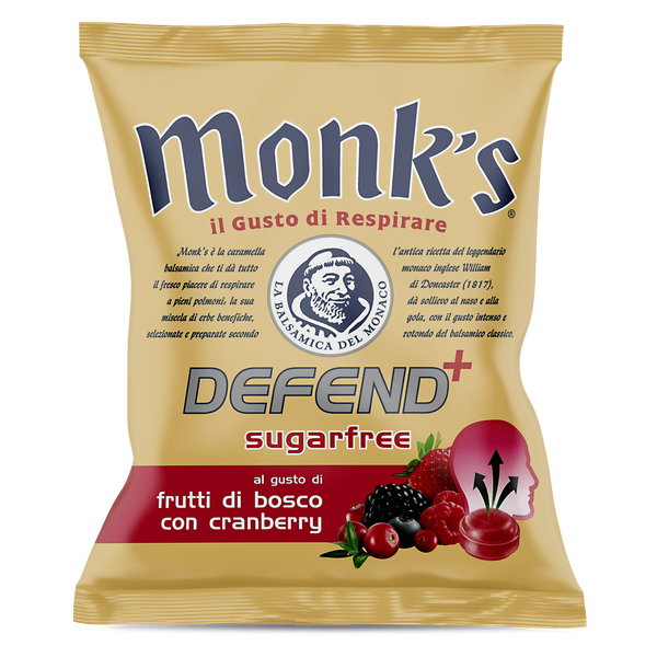 <p>Busta da 46 g Monk's Defend+ frutti di bosco con cranberry</p>