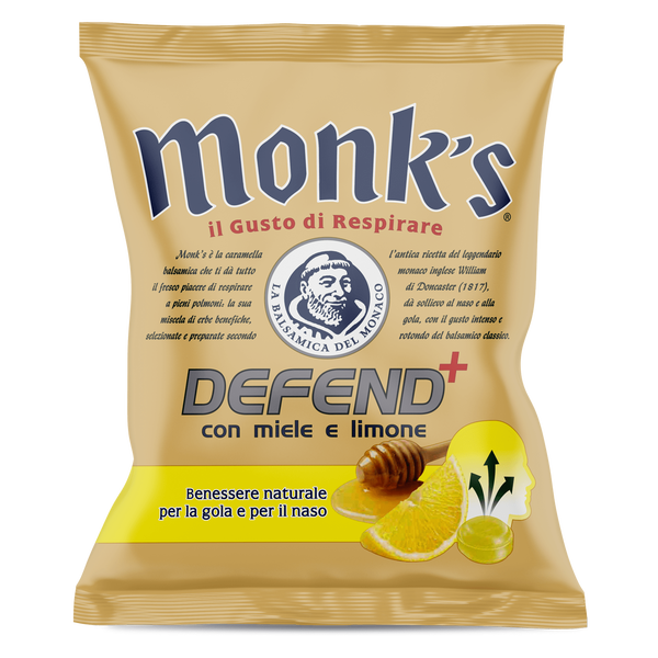 <p>Busta da 46 g Monk's Defend+ miele e limone</p>